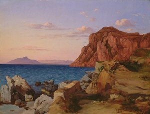 Paesaggio roccioso, XIX secolo da Antal Ligeti